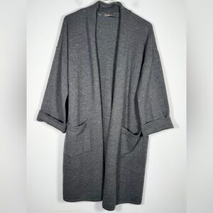 J. McLaughlin Women’s Size Medium 100% Boiled Wool Cardigan Sweater Coat